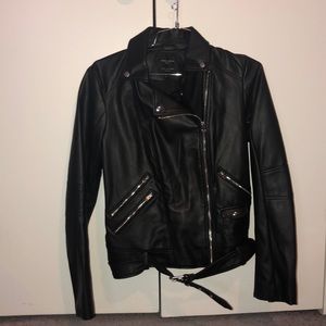 Faux leather jacket